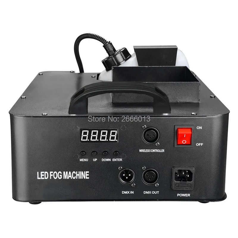 Беспроводной пульт дистанционного управления+ DMX512 управление 1500 Вт светодиодный противотуманный аппарат с 24X9 Вт RGB 3в1 светодиодный фонарь, DJ Бар 1500 Вт вертикальный Fogger дымовая машина