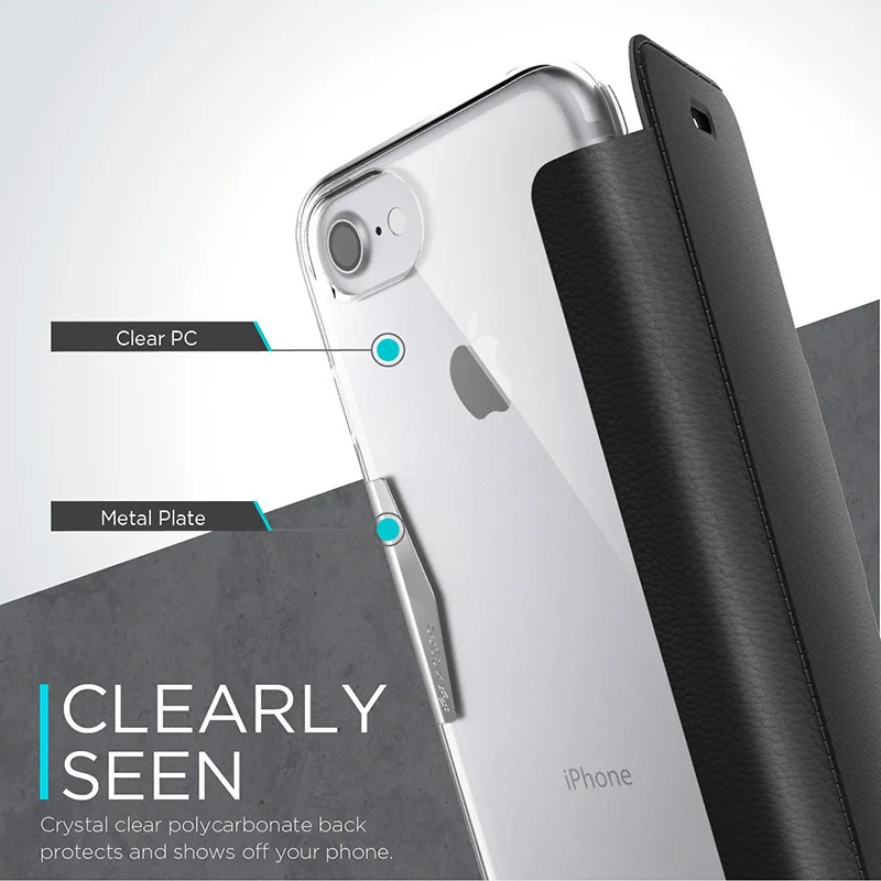 X-Doria Defense флип-чехол-кошелек для iPhone 7 8 Plus, роскошный чехол-книжка из искусственной кожи, чехол для телефона, Встроенный слот для карт, Fundas