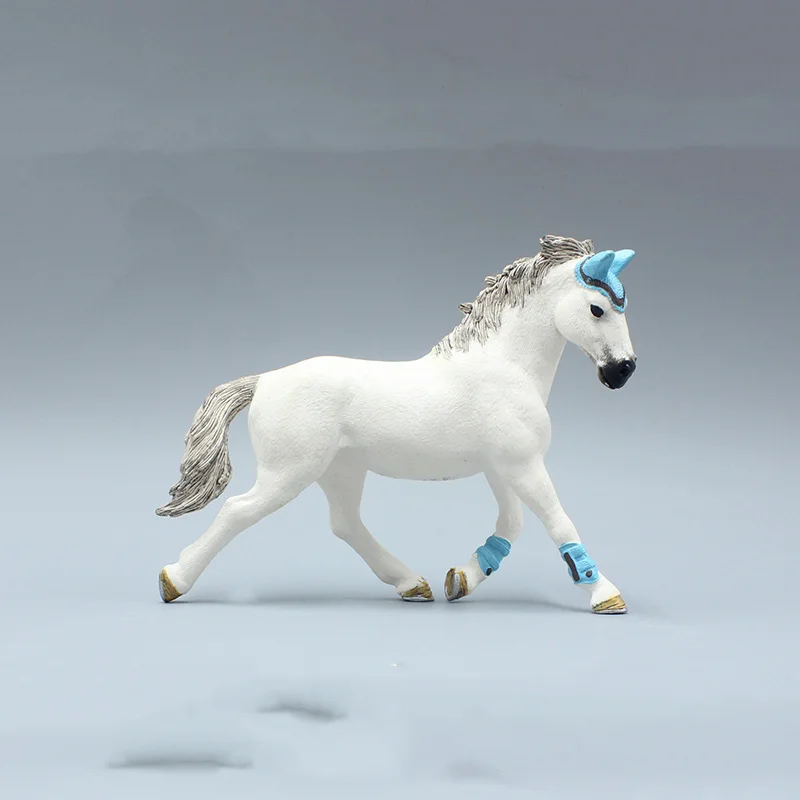 

13cm White Horse Models PVC Family Animal Model Simulation Animal Model Educational Christmas Gift Kids Toys