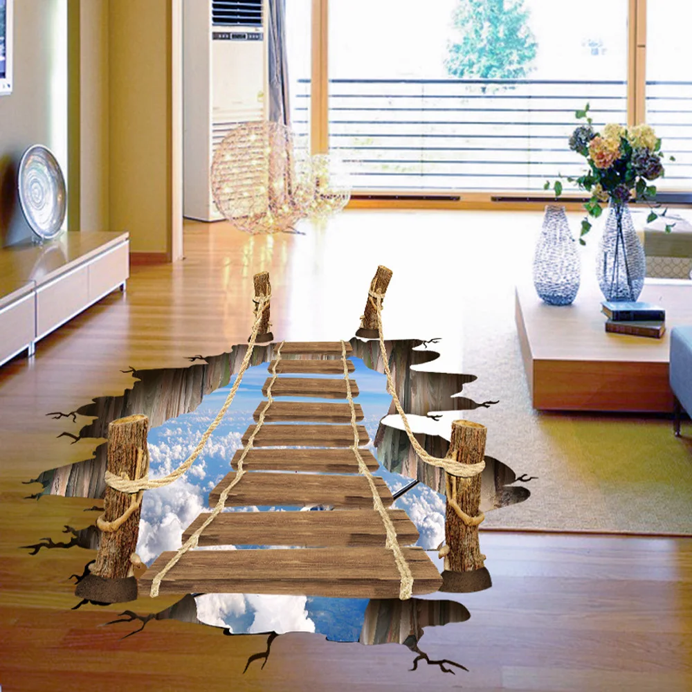 Виниловая Съемная настенная наклейка из ПВХ для гостиной нескользящая