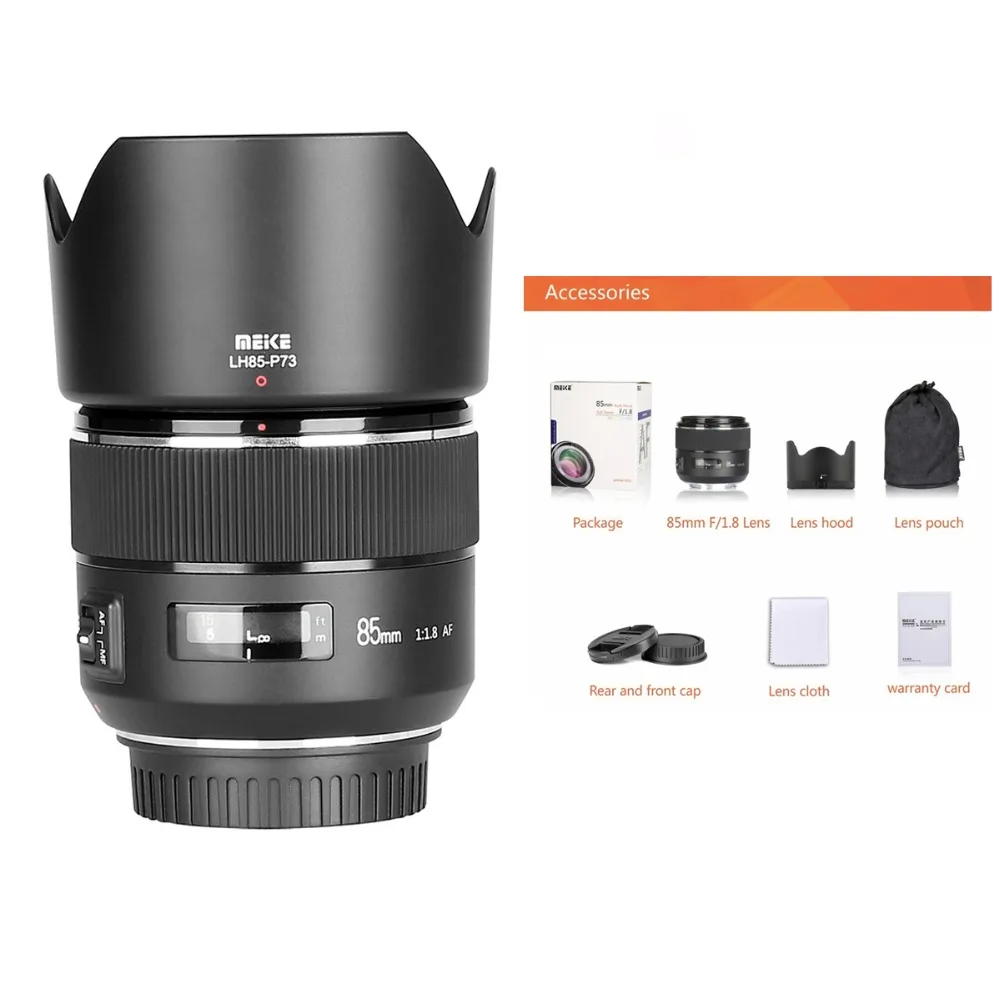Автофокус Meike 85 мм F/1 8 полнокадровый асферический Средний объектив для портрета