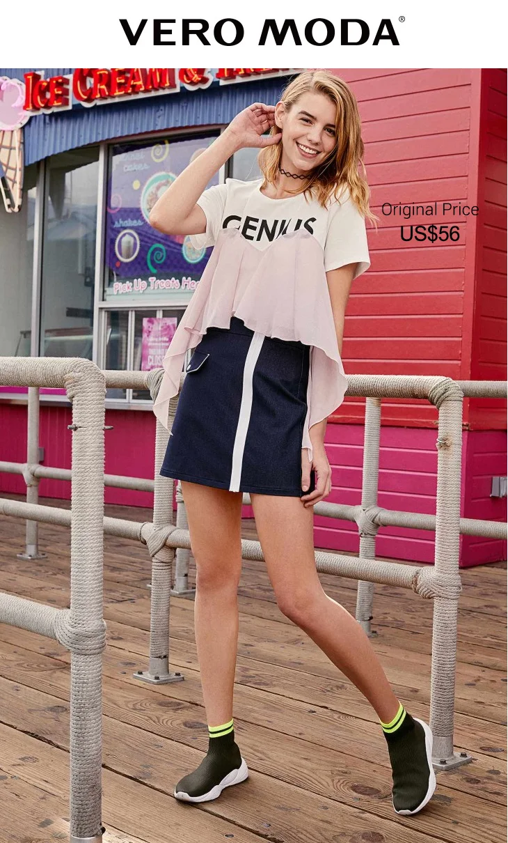 Vero Moda короткая юбка весна и лето новое слово юбки | 318237501