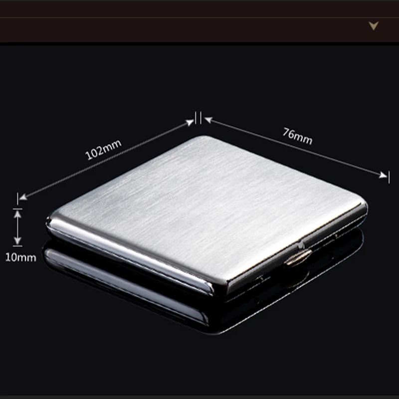 High Quality Copper Cigarette Case Box Metal Tobacco Holder for 10 Cigarettes of 100mm Long Дом и сад
