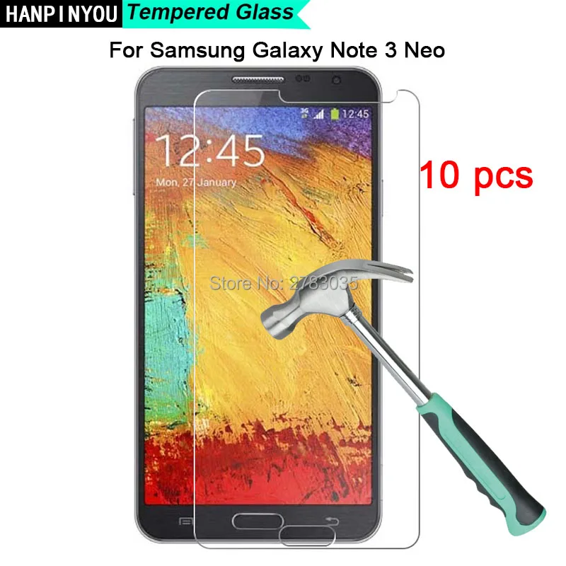 10 шт./лот для Samsung Galaxy Note 3 Neo N7505 9H твердость 2.5D ультра тонкая закаленная Защитная