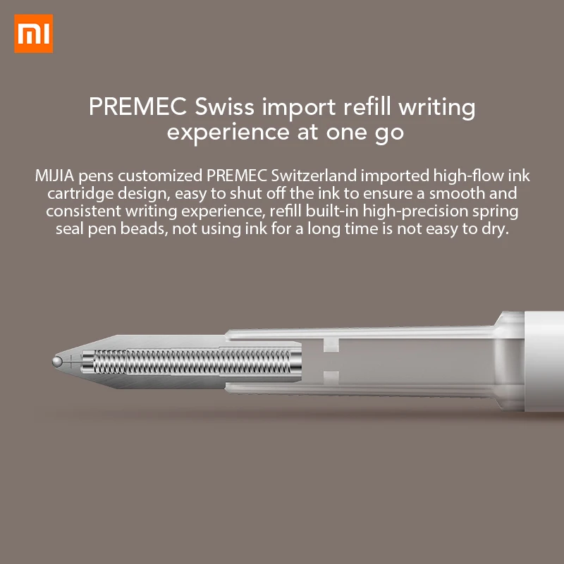 Xiaomi Mijia P E N с 0 5 мм швейцарским пополнением 143 роликовый шарик Mi Xiomi Sign Signing