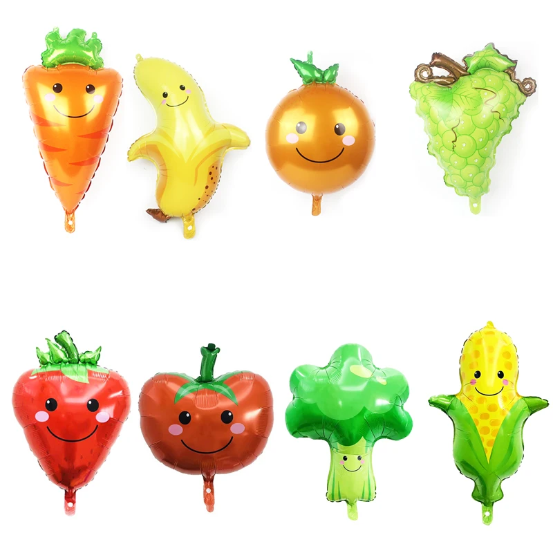 10 шт. в форме фруктов банана/клубники/моркови/брокколи украшения для дня рождения