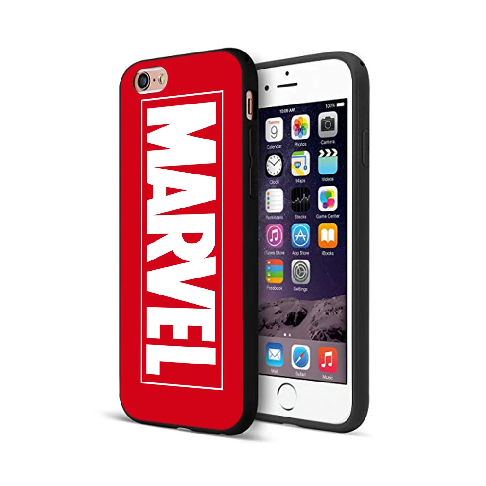 10002 Черный чехол ТПУ для iphone 5 5s se 6 6s 7 8 plus x 10 чехол для iphone XR XS 11 pro MAX чехол MARVEL Железный человек Капитан герой - Цвет: 10002