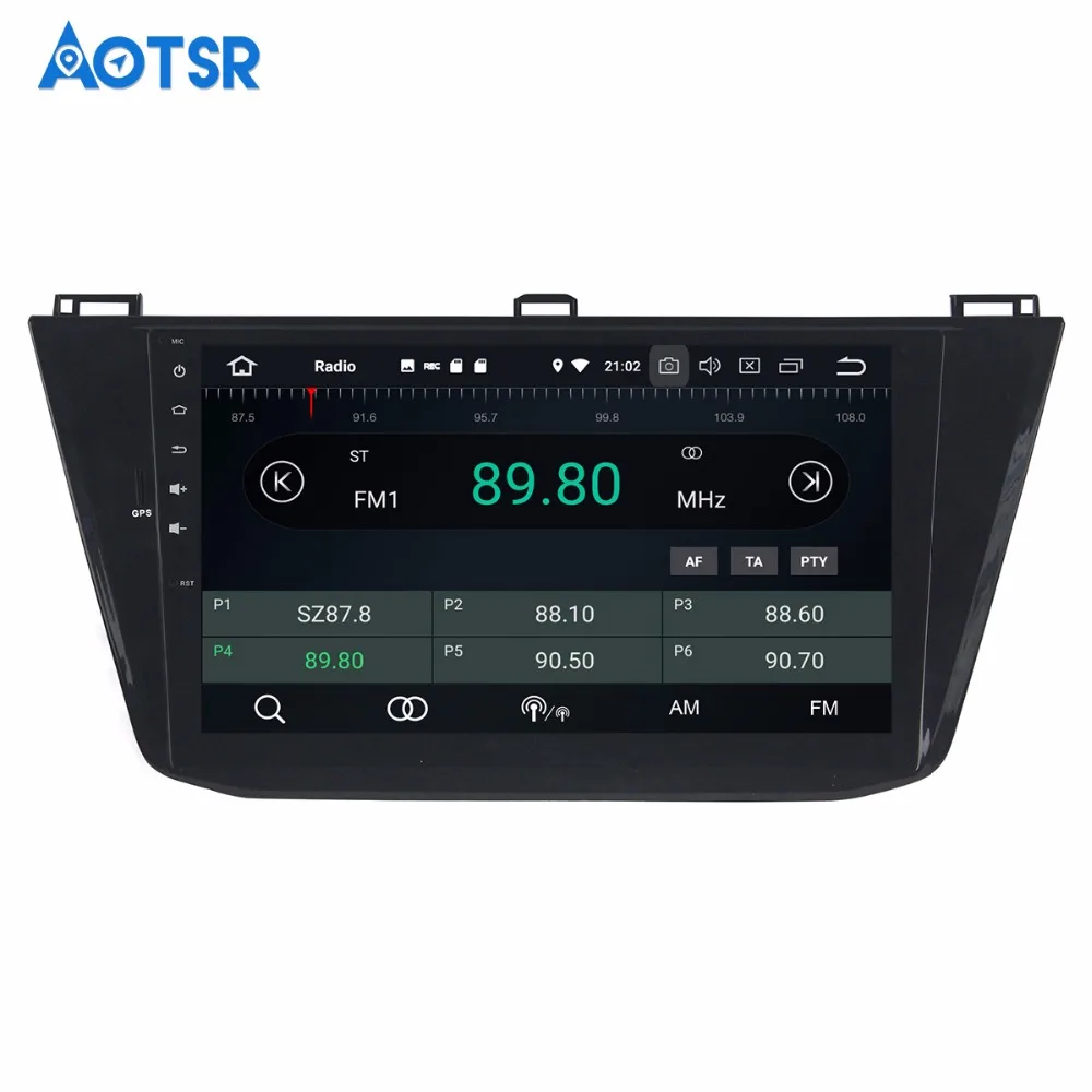 Автомобильный DVD-плеер 10 1 дюйма Android 8 0 4 + 32 ГБ GPS-навигация для Volkswagen Tiguan 2015-2018