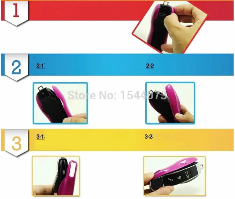 Синий цвет брелок дистанционного управления ключ чехол для Porsche boxster cayman 911 Panamera