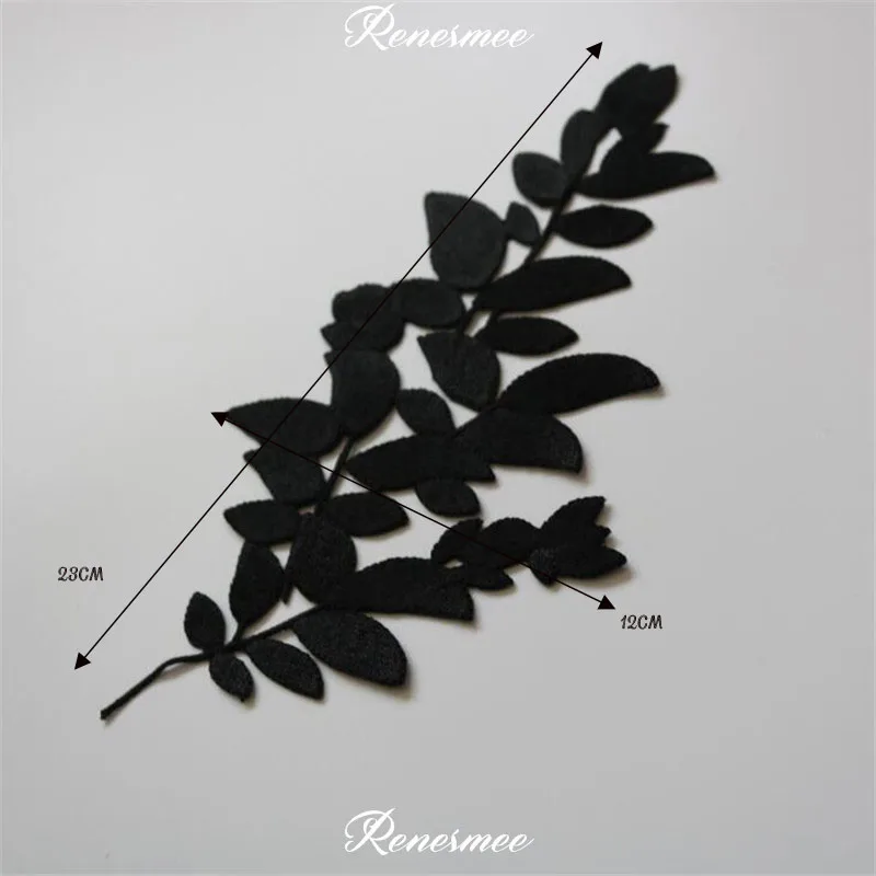 2 шт. модный бордовый лист аппликация одежда вышивка нашивка ткань наклейка