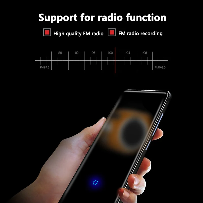 Mahdi HiFi Bluetooth MP4 плеер HD сенсорный экран видео плеер портативный тонкий со встроенным динамиком fm-радио электронная книга APE Flac