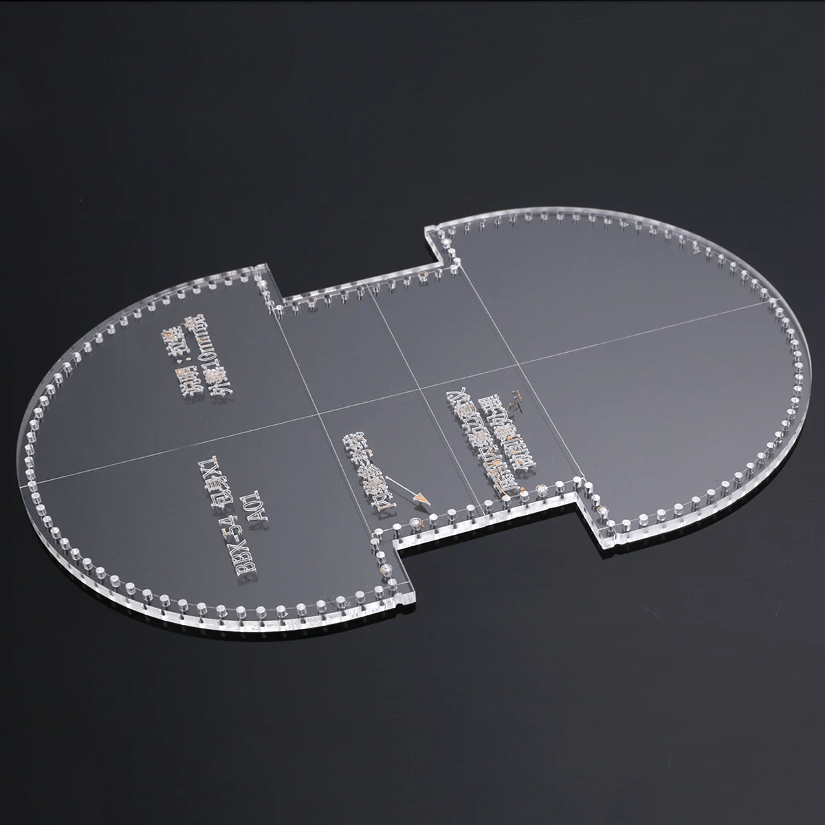 Прочный акриловый шаблон оболочки типа сумки Шаблон трафарет для DIY Кожа ремесло