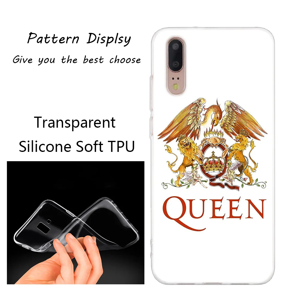 Горячая queen полоса Мягкий силиконовый чехол для телефона, для huawei P30 P20 P10 P9 P8 Lite P30 P20 мини-видеокамера-регистратор с креплением к P Smart плюс Модный чехол с принтом"