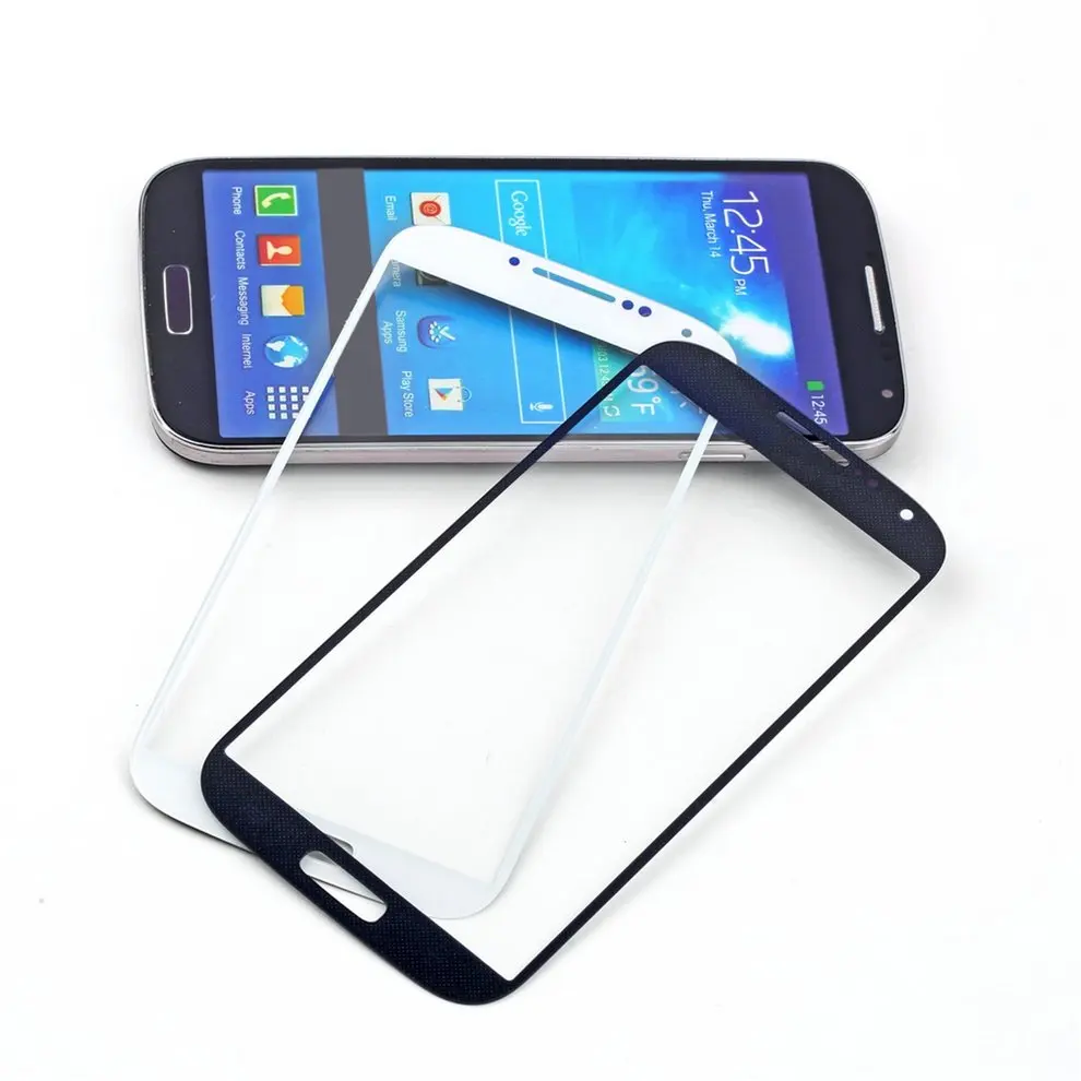 5 шт. новый черный Передний экран со стеклянной линзой Замена для Samsung Galaxy S4 i9500