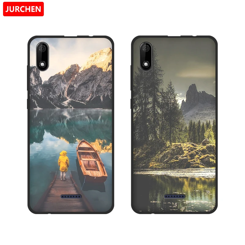 Чехол JURCHEN для Wiko Y60 чехол Y 60 Мягкая силиконовая задняя крышка с 3D рисунком из ТПУ