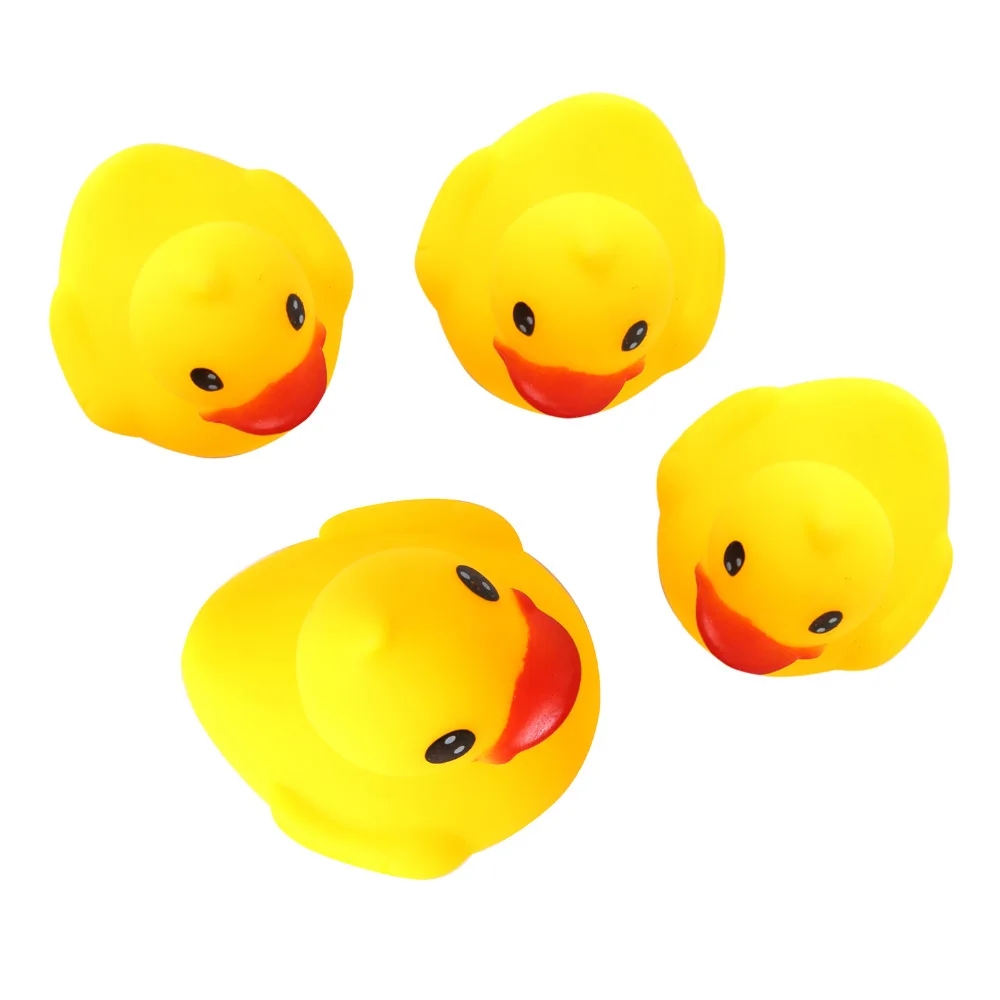 Набор 4 2 8 &quotжелтый утки резиновый набор игрушек для ванной чистый натуральный