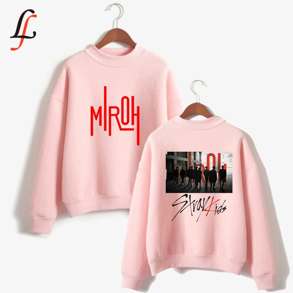 Straykids harajuku/Детские толстовки с капюшоном и высоким воротником Kpop Женская одежда