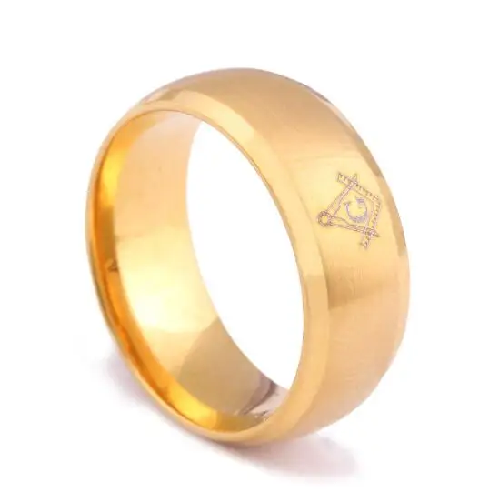 Классический масонов литое титановое кольцо в простом стиле масонское 4 вида