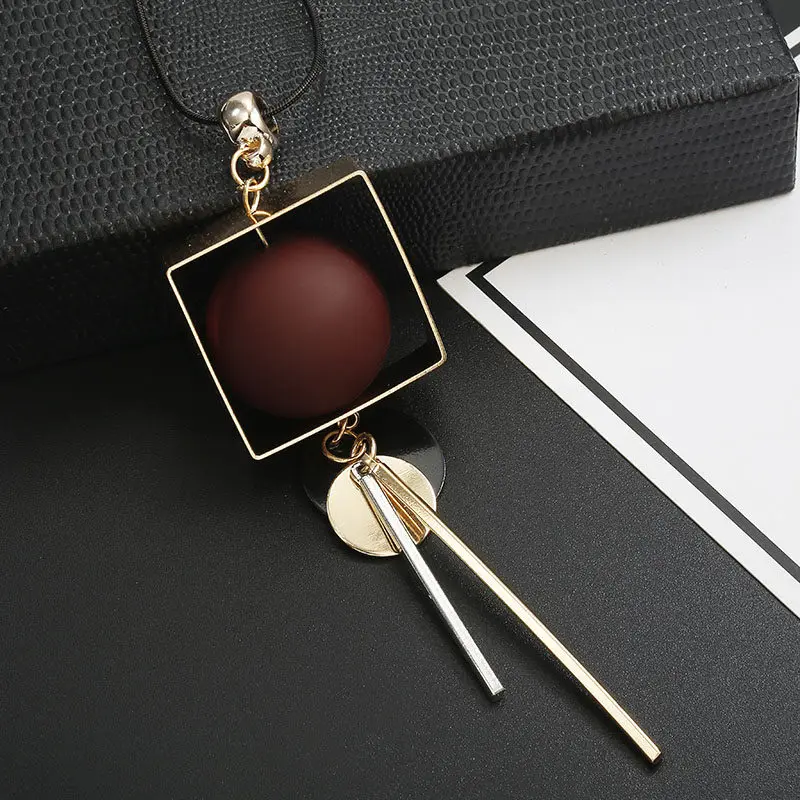 Свитер с цепочкой длинное корейское ожерелье героями мультфильмов 2018 осенняя и