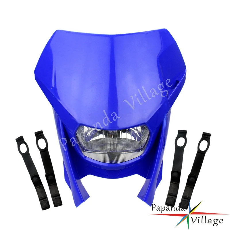Налобный фонарь Papanda Blue Motorcycle Enduro для мотокросса Yamaha YZ WR XT XR400 XR250 Suzuki|headlamp yamaha|headlamps