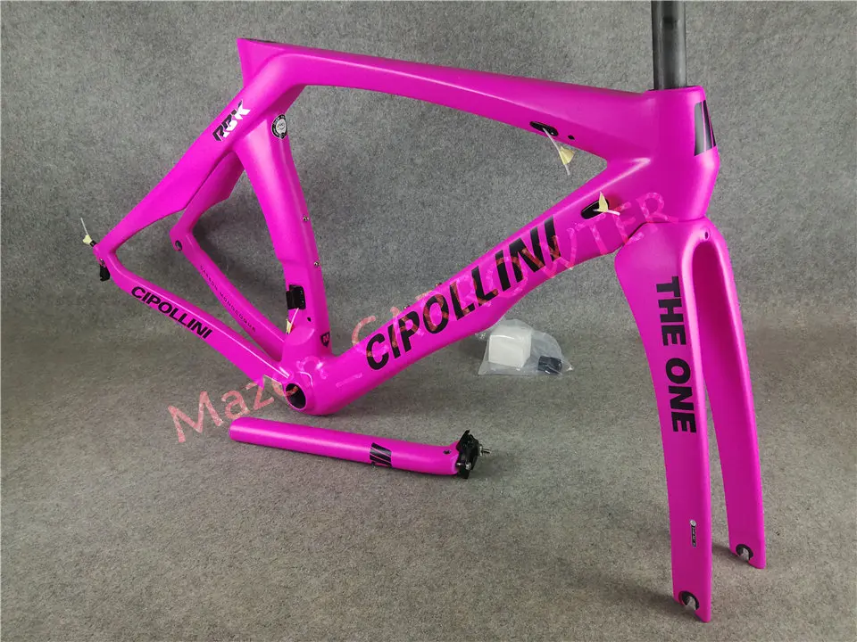 3K матовый розовый для женщин T1000 3 K/UD MCipollini RB1K одна карбоновая дорожная рама с XXS/XS/S/M/L/XL на ваш выбор
