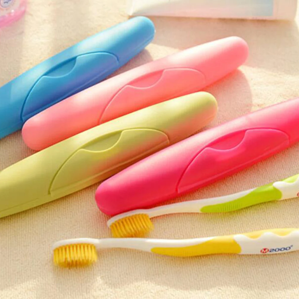 1 шт. PP Пластик портативная зубная щетка для путешествий крышку коробки