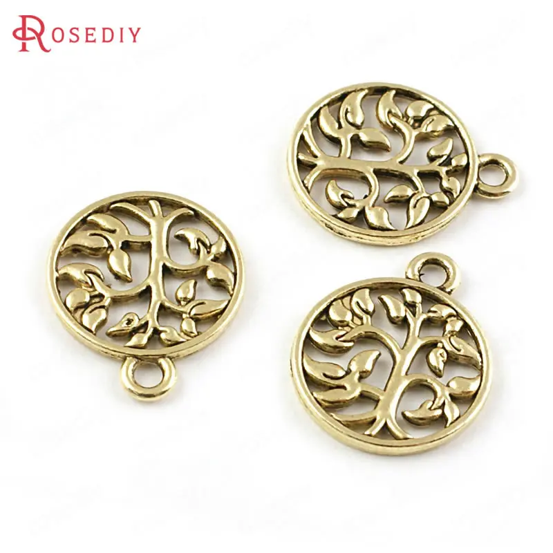 Antique Gold Color 30031) 50 шт 15 мм антикварные серебряные подвески из цинкового сплава Подвески самодельные ювелирные изделия аксессуары оптом - Окраска металла: Antique Gold Color
