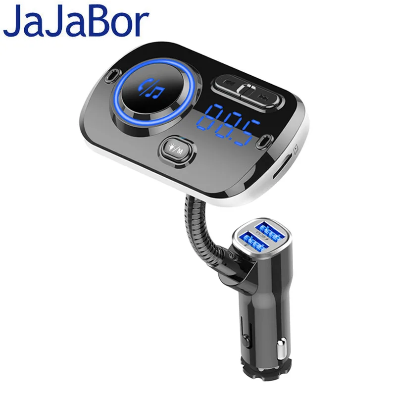 JaJaBor Bluetooth 5 0 автомобильный комплект гарнитуры FM передатчик AUX аудио