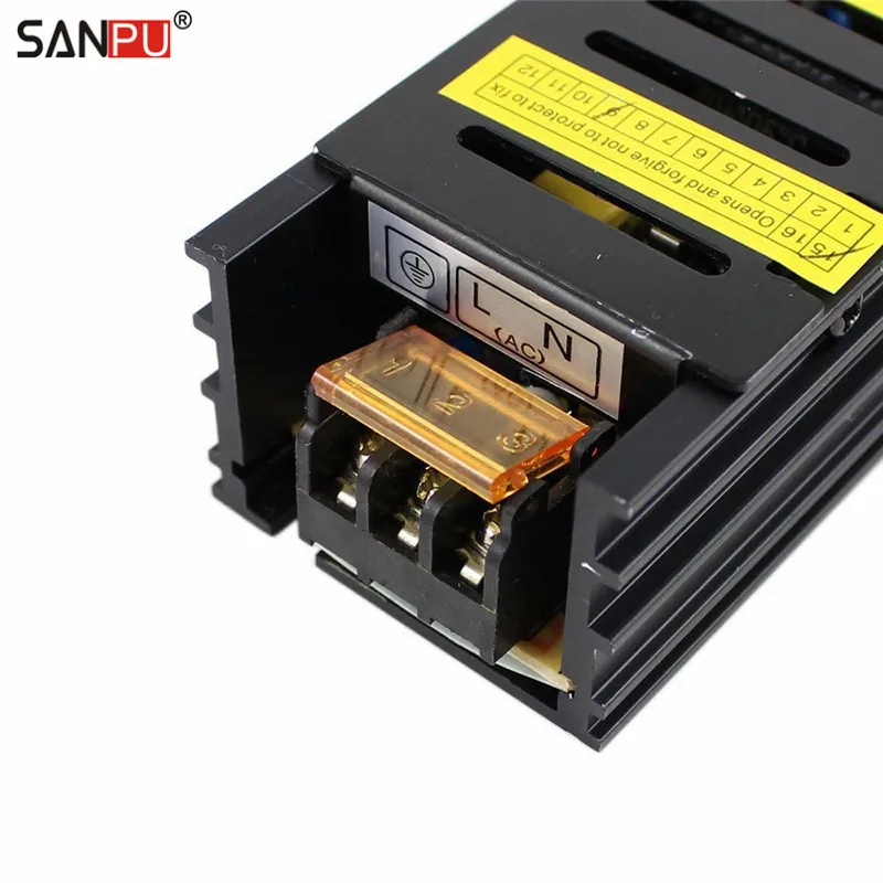 SMPS светодио дный драйвер 12vdc 100 Вт 8a постоянной Напряжение коммутации Питание 220 В ac dc трансформатор для освещения черный Алюминий Indoor