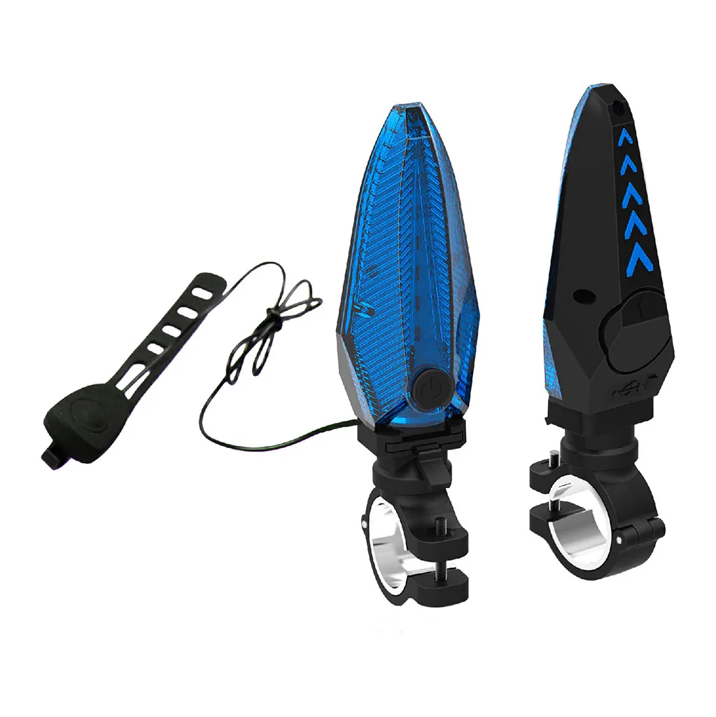 USB Перезаряжаемый велосипедный велосипед MTB Руль Ручка Бар Конец с светодиодный светильник Warni 2 шт. велосипедный руль лампа Мода Новинка 2019A30517