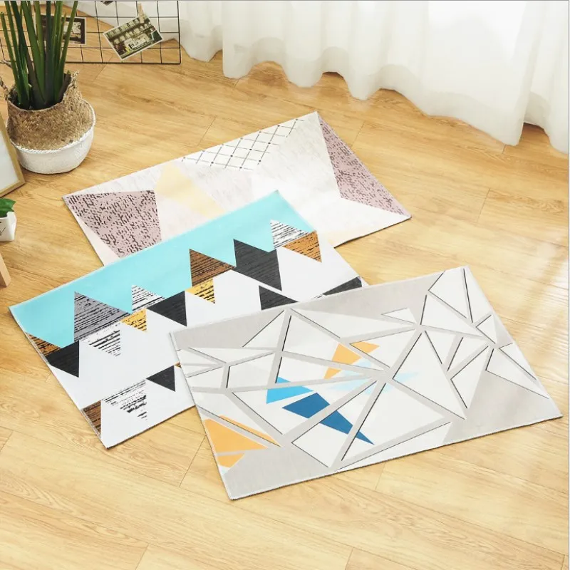 Современный европейский квадратный нескользящий коврик для ванной комнаты