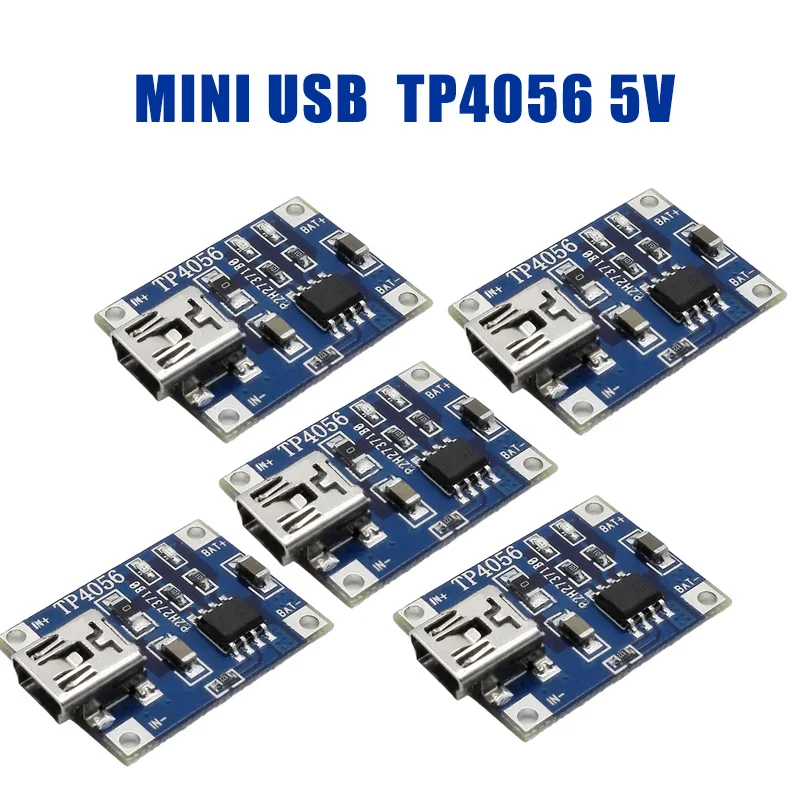 Мини USB 5 в 1A 18650 TP4056 модуль зарядного устройства литиевой батареи зарядная плата с