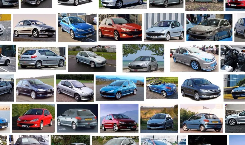 Наружная дверная ручка DHKA для PEUGEOT 206 1998-2006 черного цвета | Автомобили и мотоциклы