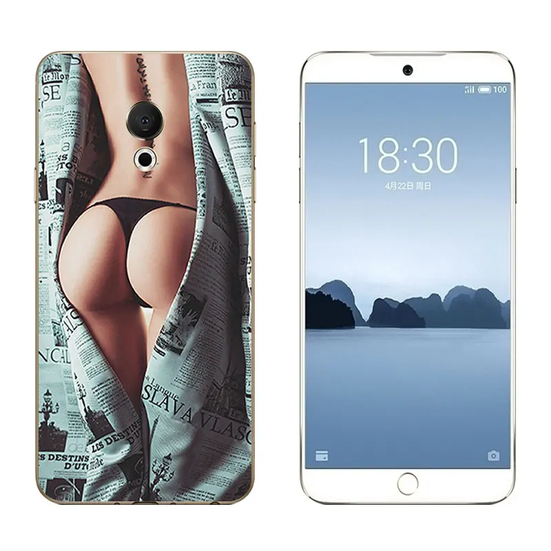 5.46&quot for Meizu 15 Lite Soft TPU Silicone Case M15 Back Cover Coque Fundas BIG GUN Printing For Meilan Capa |