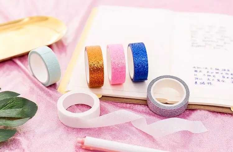 Корейский креативный DIY планировщик тонкая рисовая бумага лента набор, 6 шт./компл. милые девушки Дневник Декоративные Маскирующие Ленты
