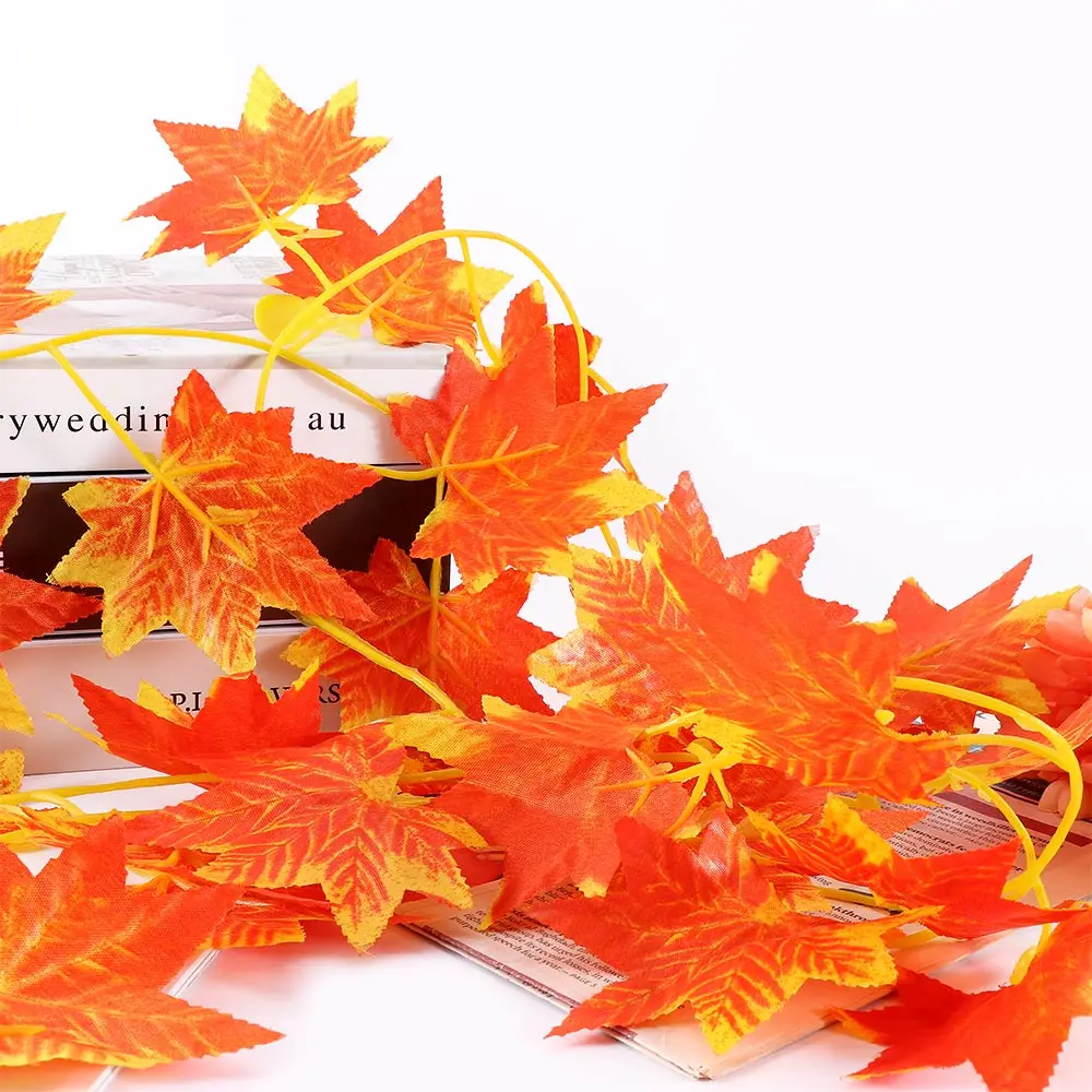Искусственная лоза красный осенний кленовый лист искусственная фотосессия