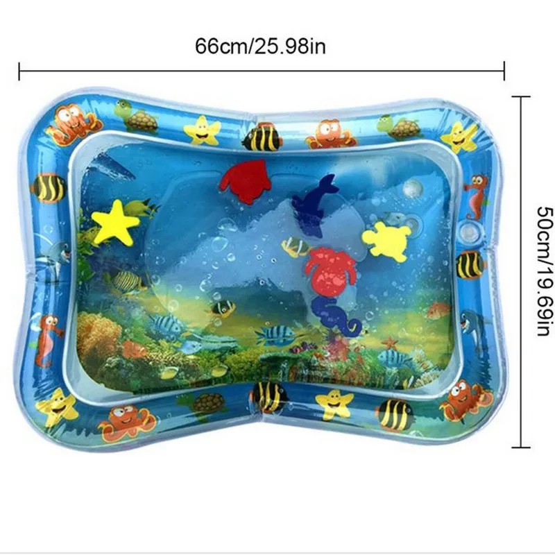 66X50cm turtle Детские водные игровые коврики для младенцев, детские водные игровые подушечки для малышей, веселая игровая подушка для центра, пляжные игрушки для новорожденных, Прямая поставка - Цвет: 66X50cm turtle
