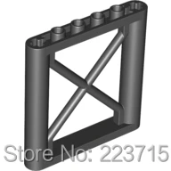

* Решетчатая стена 1x6x5*10 шт. JH956 Сделай Сам просвечивающий Блок Часть № 64448 совместимость с другими сборными элементами