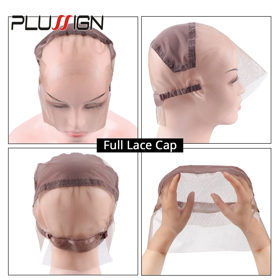 Сетчатая шапочка для парика Plussign с вентиляционным кружевом сетчатые шапочки