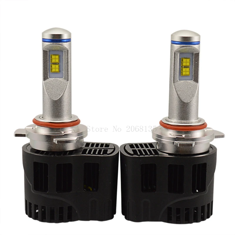 1 комплект 9012 HIR2 110 Вт 10400LM P6 СВЕТОДИОДНЫЙ фонарь LUMI светодиодный MZ 4SMD чип 3000 К 4300 К 5000 К 6000 К CANBUS НЕ щелкающая лампа для вождения 55 Вт