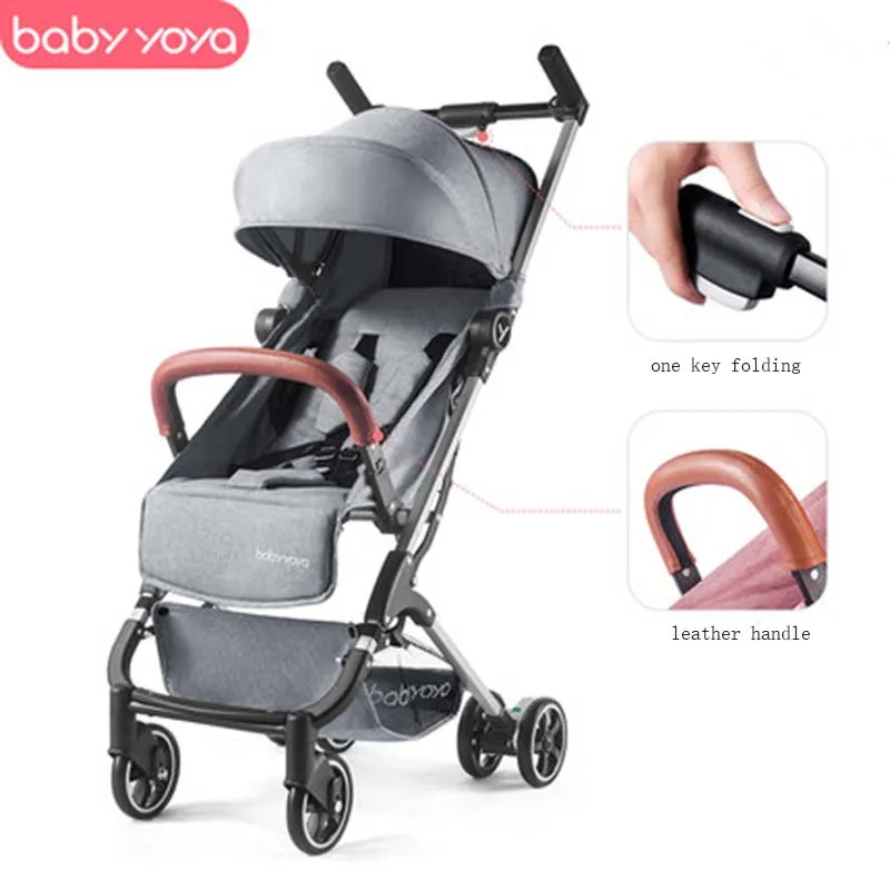 Babyyoya мини-коляска yoya легкая переносная складная детская коляска 2 в 1 детская тележка Новая Обновленная детская коляска