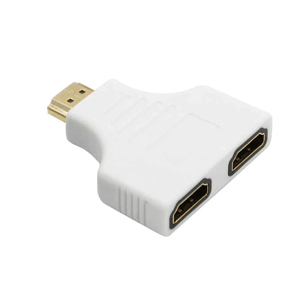 Новый 1080P многоцветный HDMI порт папа 2 Женский 1 в разветвитель адаптер конвертер
