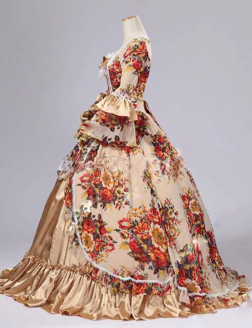 Бесплатная доставка Лидер продаж 2016 платье с цветочным принтом и длинными