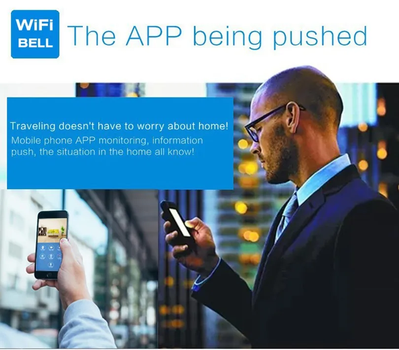 [Обновление 720P новое приложение] Беспроводной IP Wifi видео дверной звонок Домофон Система Видео дверной телефон камера+ мини звонок Поддержка IOS Android