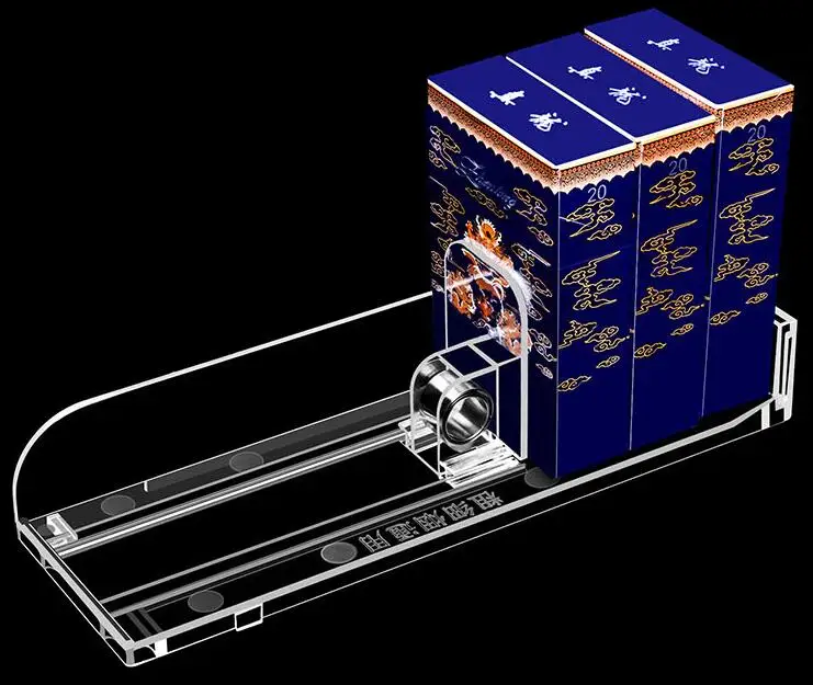 Пластиковая Полка для супермаркета товары сигарет автоматическая заправка