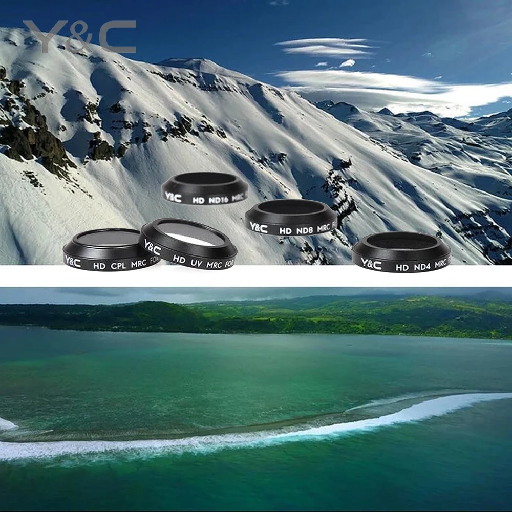 1 шт. фильтры для объектива YC UV/CPL/ND4/ND8/ND16 фильтр камеры DJI MAVIC Pro Drone|lens filter|camera lens