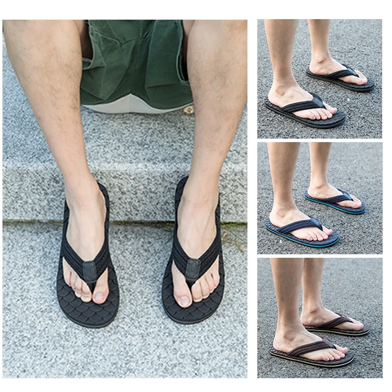 Мужские вьетнамки наивысшего качества Нескользящие шлепанцы для ванной Мужская
