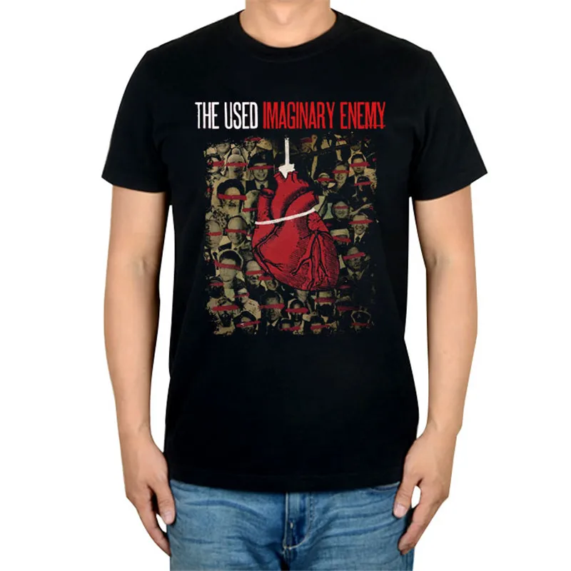 

13 styles Summer Style The Used Punk Rock Band Black T shirt 3D mma fitness 100%Cotton Heavy Dark Metal print Tshirt XXXL