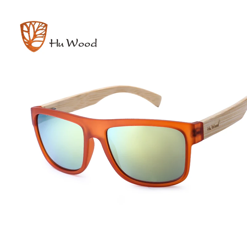 C4 Hu Wood, новые солнцезащитные очки, мужские ретро очки, цветные солнцезащитные очки для мужчин, модные брендовые Роскошные зеркальные очки, крутые очки - Цвет линз: C4