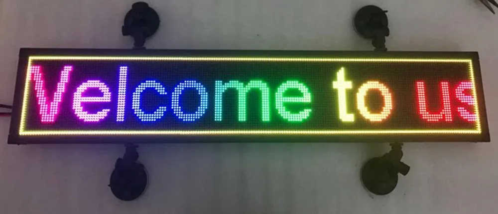 Комнатное программируемое изображение светодиодный дисплей автомобиля RGB полноцветный СВЕТОДИОДНЫЙ знак поддержка прокрутки текста светодиодный рекламный экран дисплей